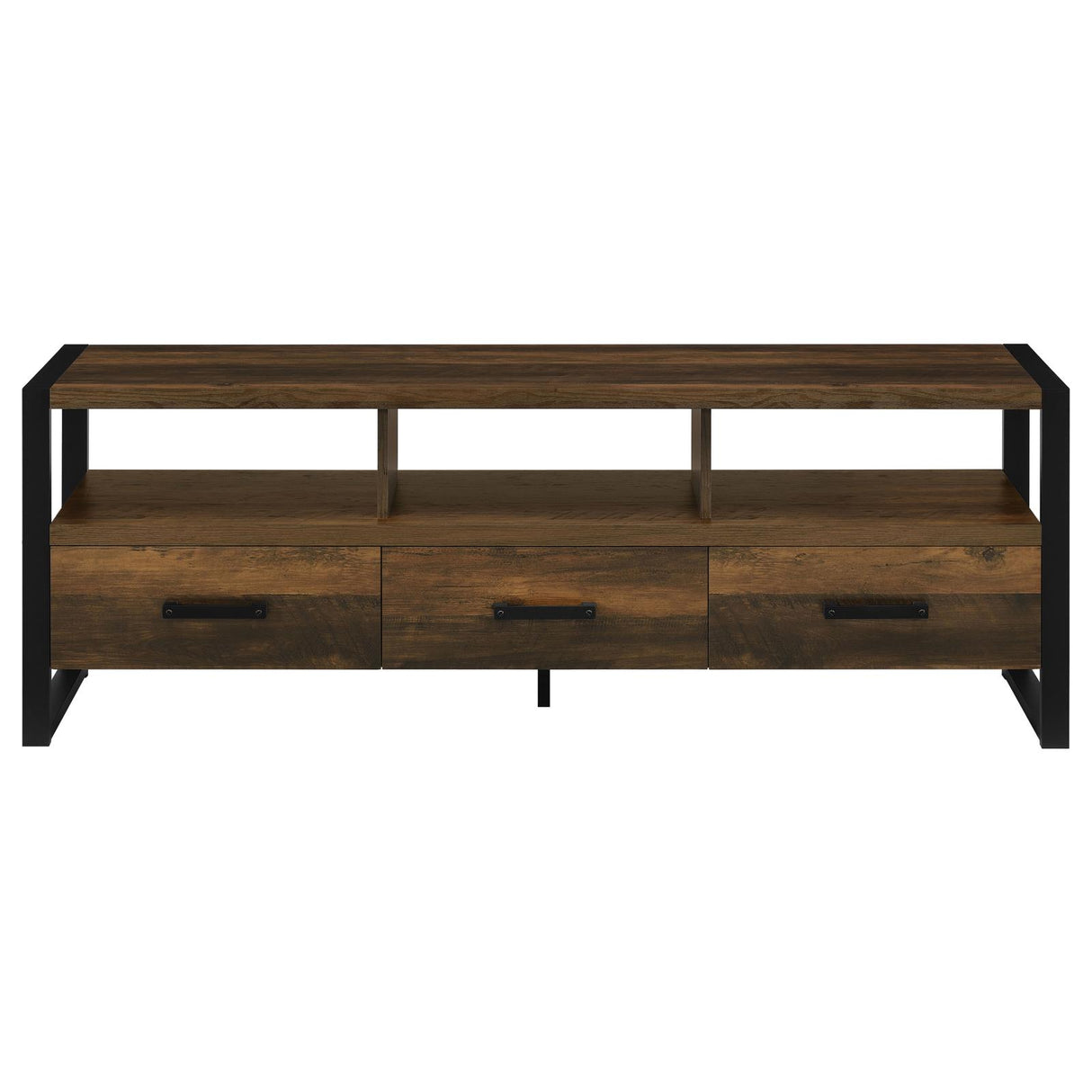 James 3-drawer Composite Wood 60" TV Stand Dark Pine - 704282 - Luna Furniture