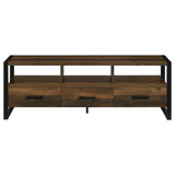 James 3-drawer Composite Wood 60" TV Stand Dark Pine - 704282 - Luna Furniture