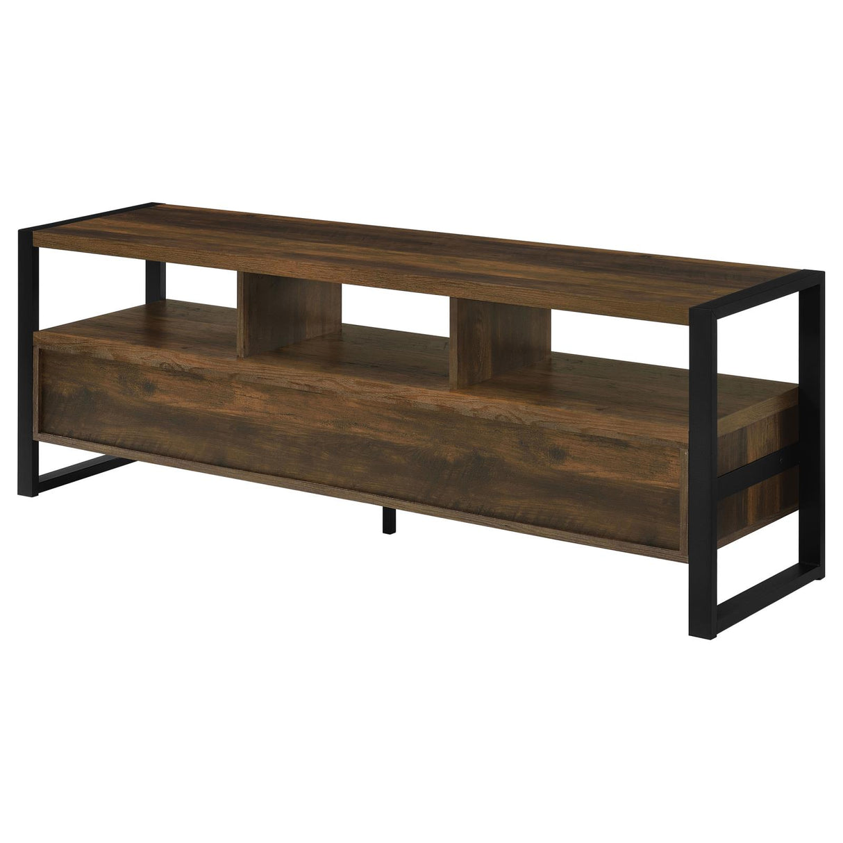 James 3-drawer Composite Wood 60" TV Stand Dark Pine - 704282 - Luna Furniture