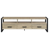 James 3-drawer Composite Wood 71" TV Stand Antique Pine - 704273 - Luna Furniture