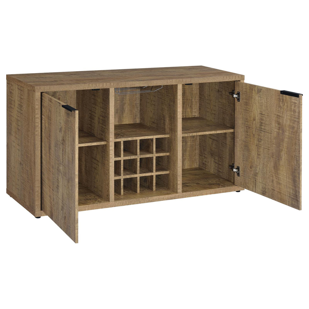 Jamestown 2-door Dining Sideboard Buffet with Wine Storage Mango Brown from Coaster - Luna Furniture