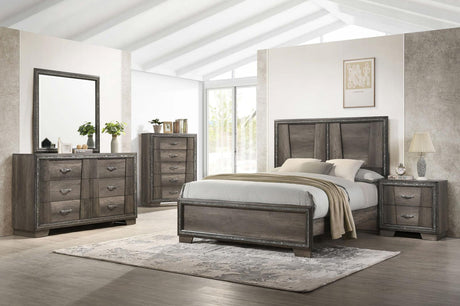 Janine 5-piece Queen Bedroom Set Grey - 223551Q-S5 - Luna Furniture