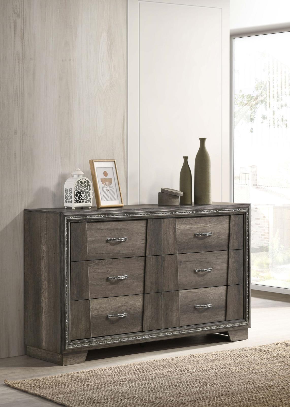 Janine 6-drawer Dresser Grey - 223553 - Luna Furniture