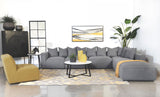 Jennifer 6-Piece Tight Seat Modular Sectional Gray from Coaster - Luna Furniture