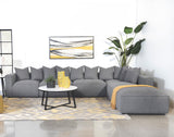 Jennifer 6-Piece Tight Seat Modular Sectional Gray from Coaster - Luna Furniture