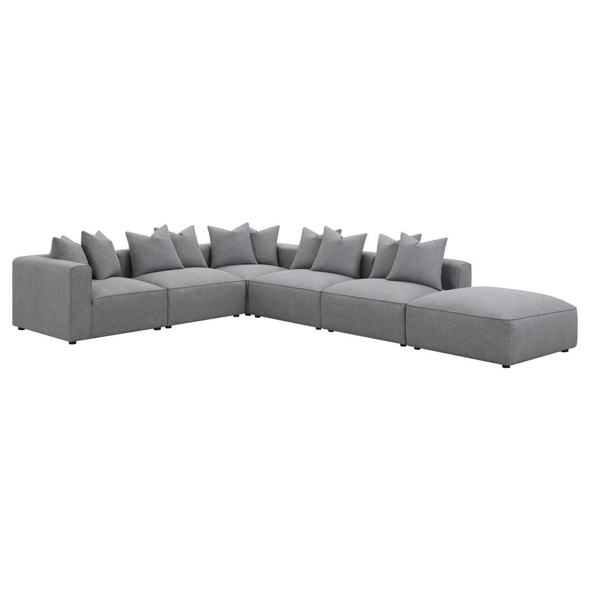 Jennifer 6-Piece Tight Seat Modular Sectional Gray from Coaster - Luna Furniture