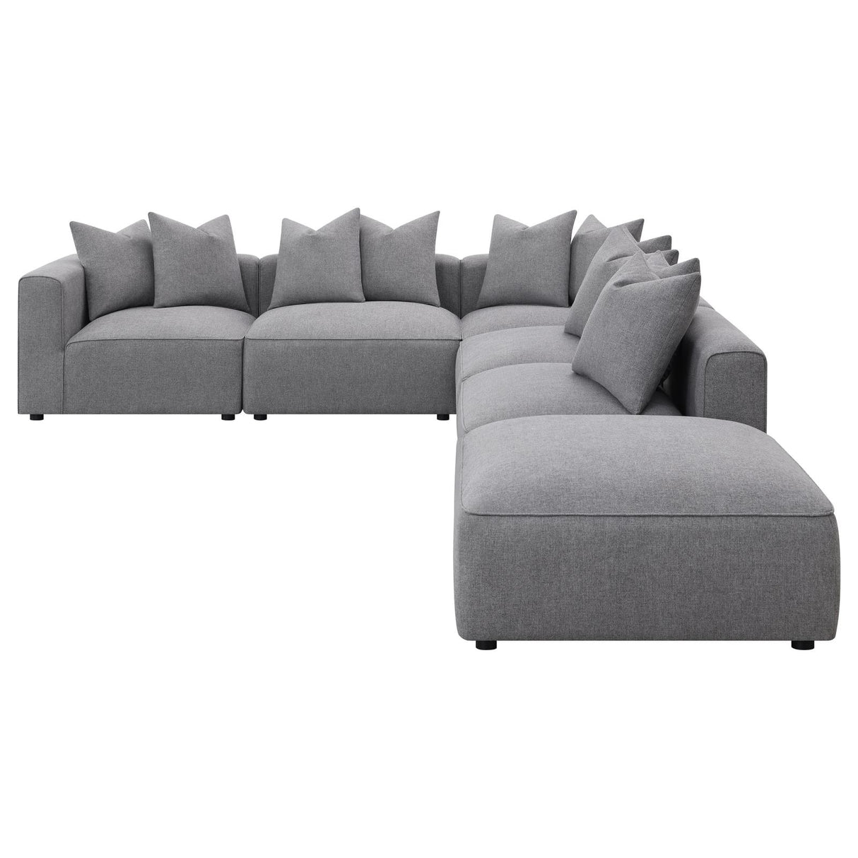 Jennifer 6-Piece Tight Seat Modular Sectional Gray from Coaster - Luna Furniture