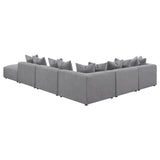 Jennifer 6-Piece Tight Seat Modular Sectional Gray from Coaster - Luna Furniture