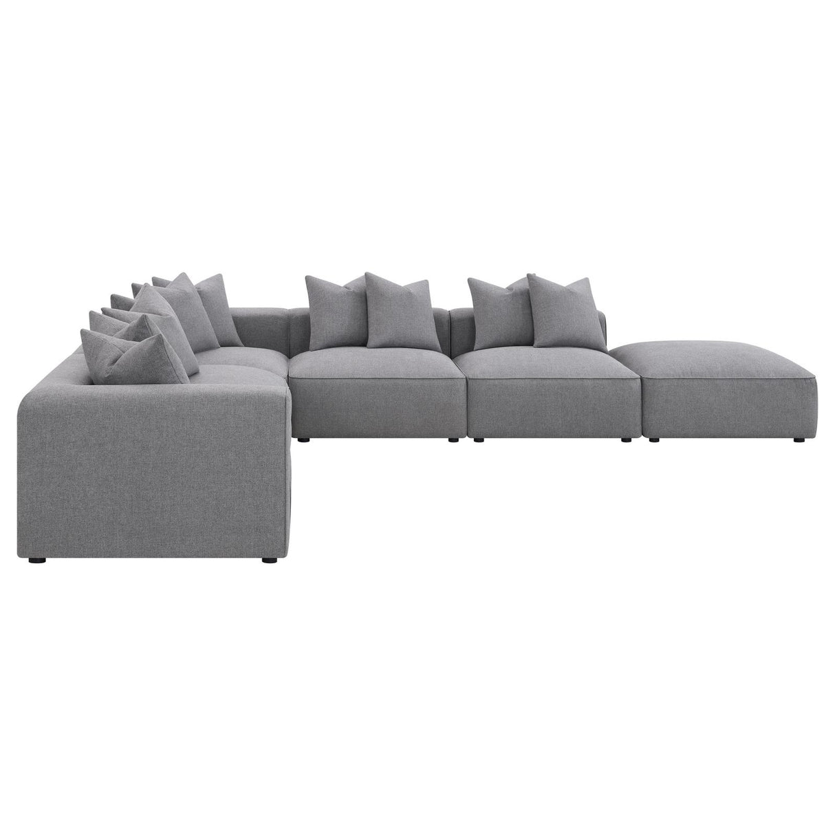 Jennifer 6-Piece Tight Seat Modular Sectional Gray from Coaster - Luna Furniture