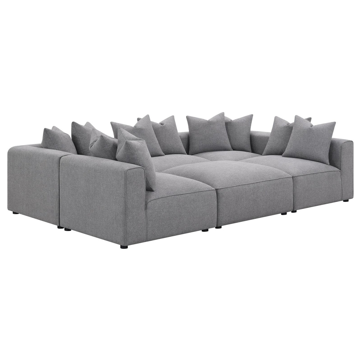 Jennifer 6-Piece Tight Seat Modular Sectional Gray from Coaster - Luna Furniture