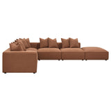 Jennifer 6-piece Upholstered Modular Sectional Terracotta - 551591-SET - Luna Furniture