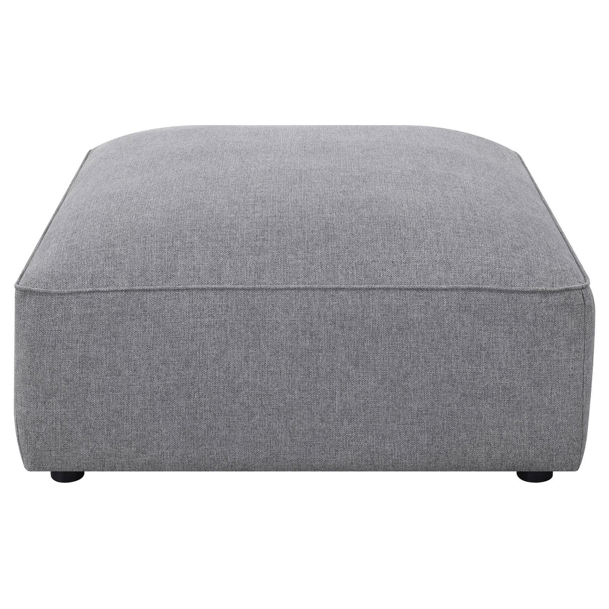 Jennifer Square Upholstered Ottoman Gray from Coaster - Luna Furniture