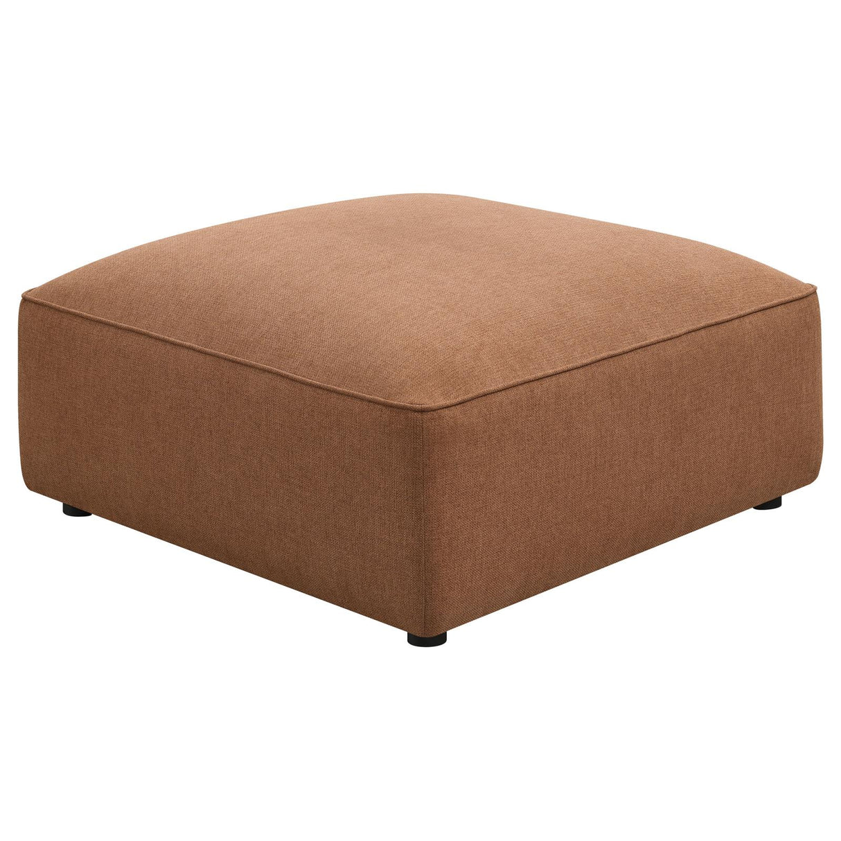 Jennifer Upholstered Ottoman Terracotta - 551593 - Luna Furniture