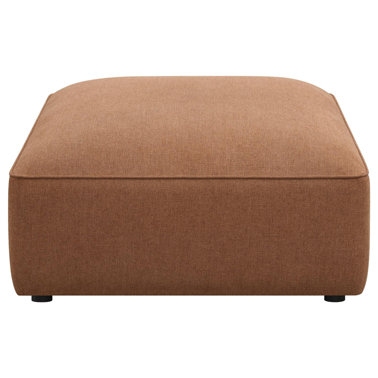 Jennifer Upholstered Ottoman Terracotta - 551593 - Luna Furniture