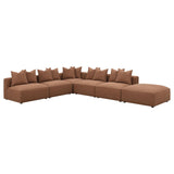 Jennifer Upholstered Ottoman Terracotta - 551593 - Luna Furniture