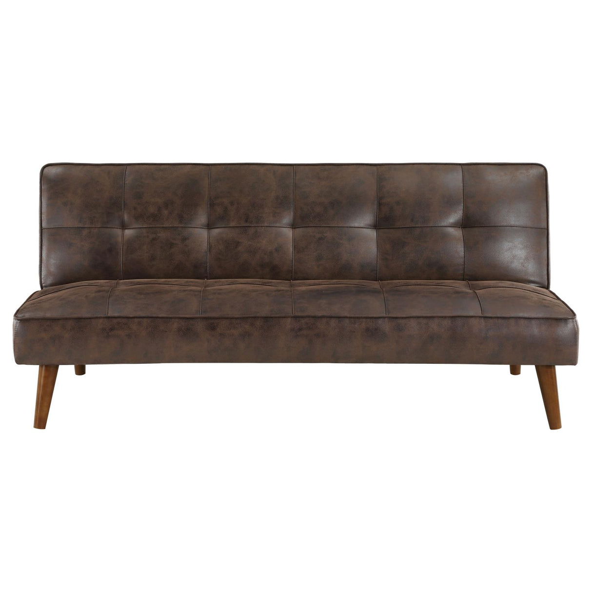 Jenson Multipurpose Upholstered Tufted Convertible Sofa Bed Dark Coffee Brown from Coaster - Luna Furniture