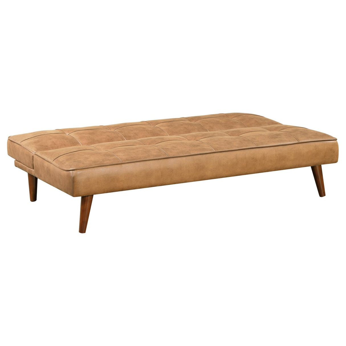 Jenson Multipurpose Upholstered Tufted Convertible Sofa Bed Saddle Brown from Coaster - Luna Furniture