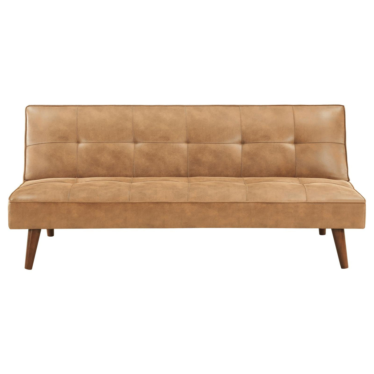 Jenson Multipurpose Upholstered Tufted Convertible Sofa Bed Saddle Brown from Coaster - Luna Furniture