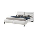 Jeremaine Queen Upholstered Bed White from Coaster - Luna Furniture