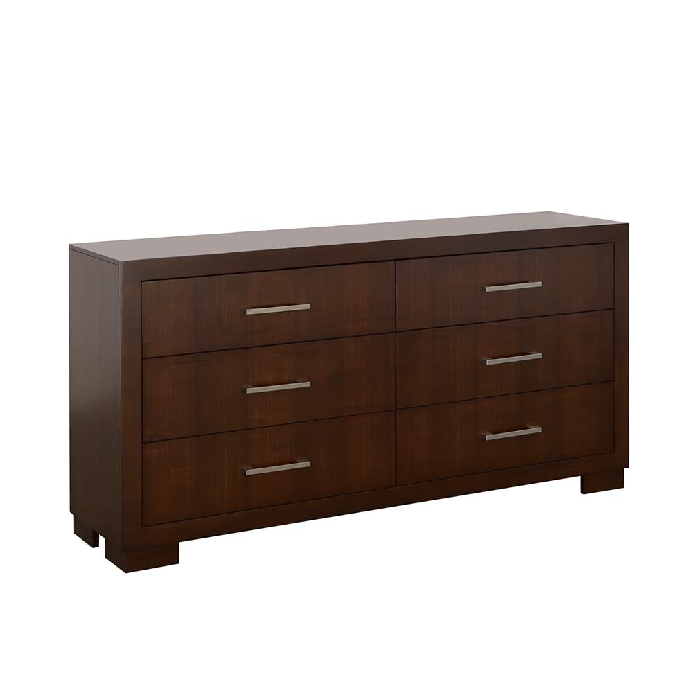 Jessica 6-drawer Dresser Cappuccino - 200713 - Luna Furniture