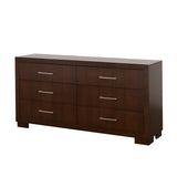 Jessica 6-drawer Dresser Cappuccino - 200713 - Luna Furniture