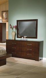 Jessica 6-drawer Dresser Cappuccino - 200713 - Luna Furniture