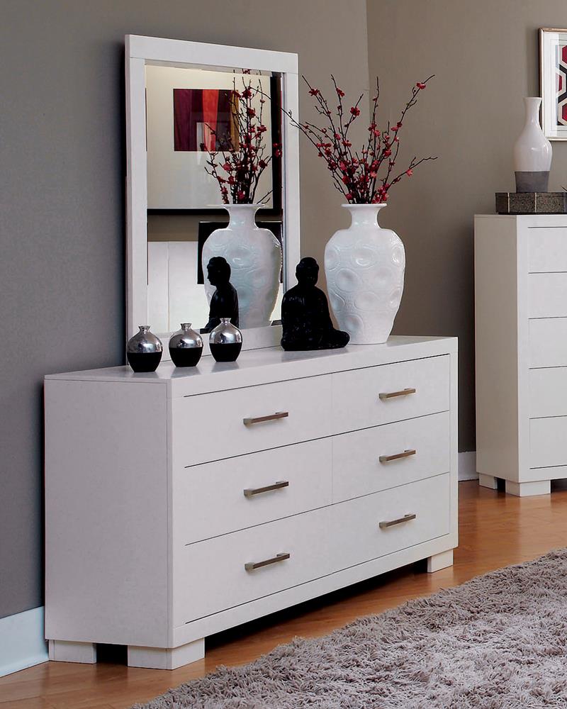 Jessica 6-drawer Dresser White - 202993 - Luna Furniture