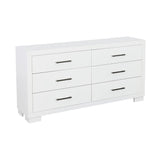 Jessica 6-drawer Dresser White - 202993 - Luna Furniture