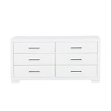 Jessica 6-drawer Dresser White - 202993 - Luna Furniture