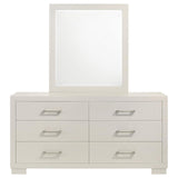 Jessica 6-drawer Dresser with Mirror White from Coaster - Luna Furniture