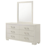 Jessica 6-drawer Dresser with Mirror White from Coaster - Luna Furniture