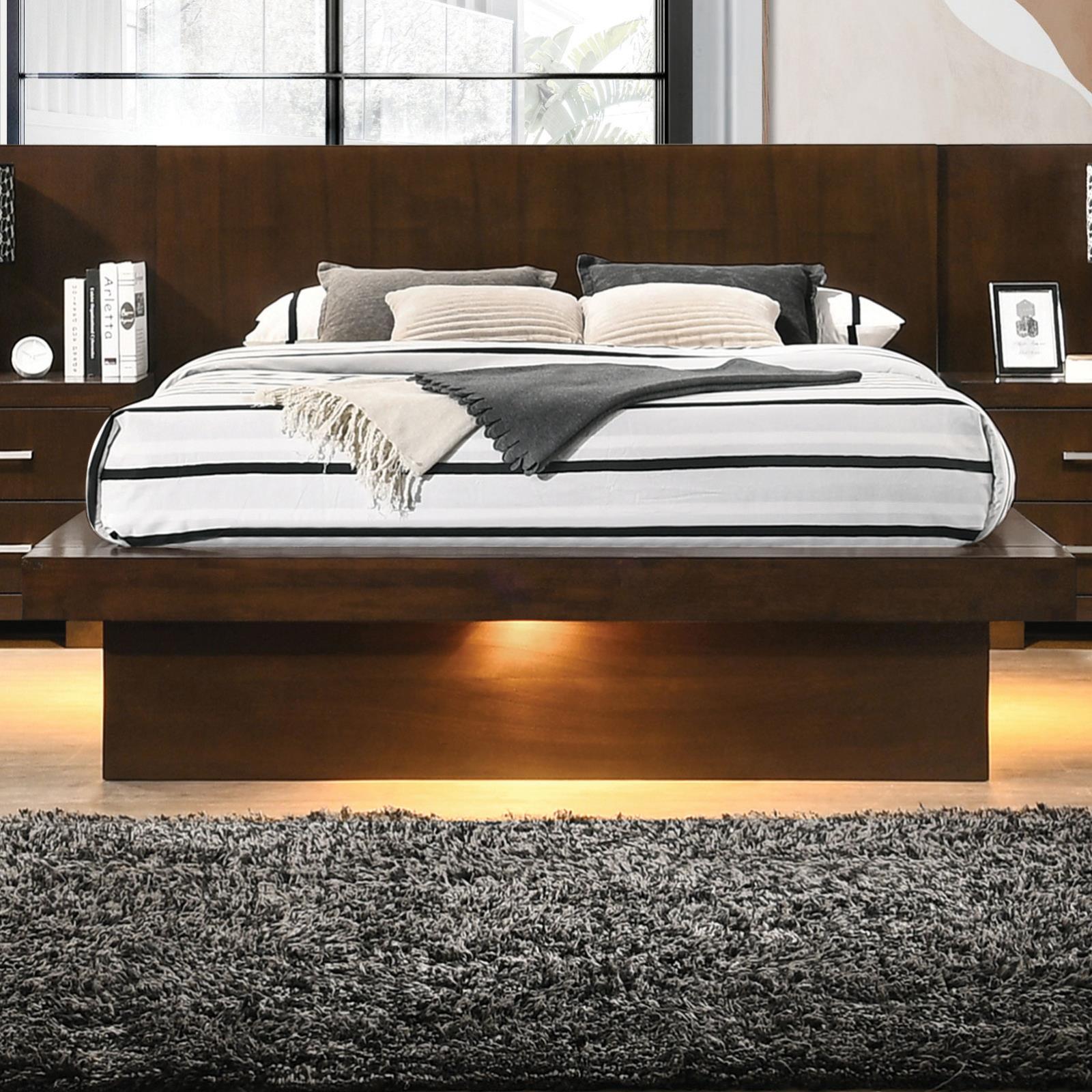 Jessica Cappuccino Platform Bedroom Set – Luna Furniture