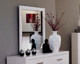 Jessica White Rectangular Mirror from Coaster - Luna Furniture