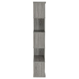 Joey Weathered Gray 5-Tier Bookcase from Coaster - Luna Furniture