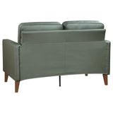 Jonah 2-piece Upholstered Track Arm Sofa Set Green from Coaster - Luna Furniture