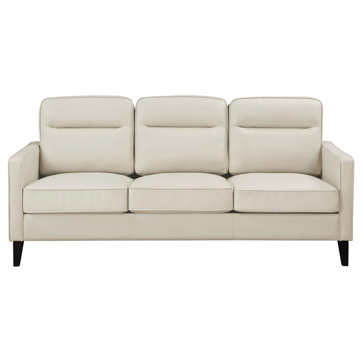 Jonah 2-piece Upholstered Track Arm Sofa Set Ivory from Coaster - Luna Furniture