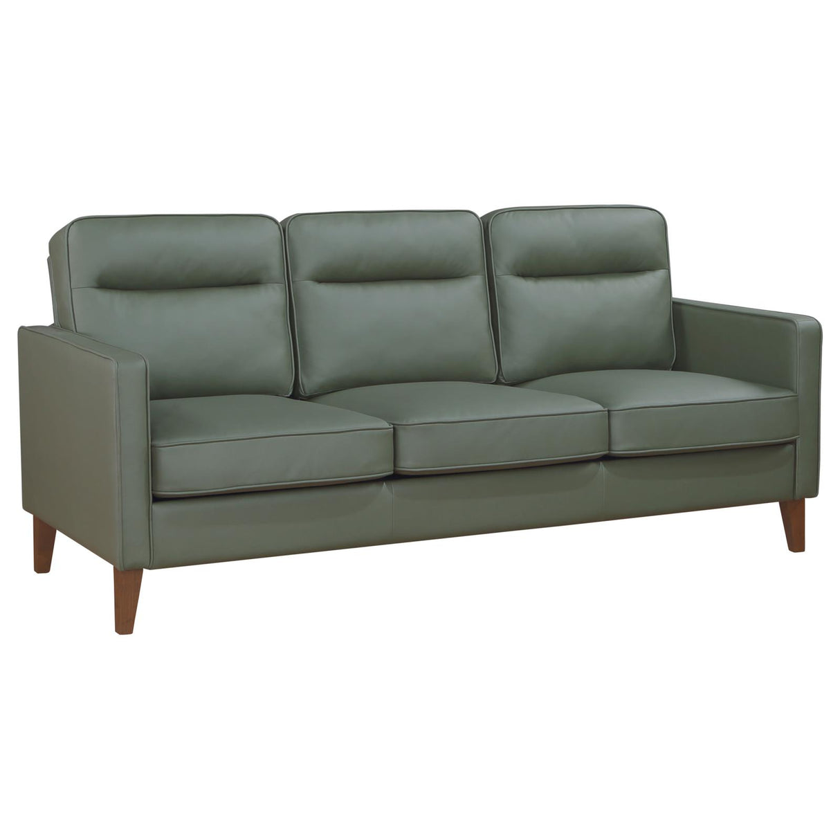 Jonah 3-piece Upholstered Track Arm Sofa Set Green from Coaster - Luna Furniture