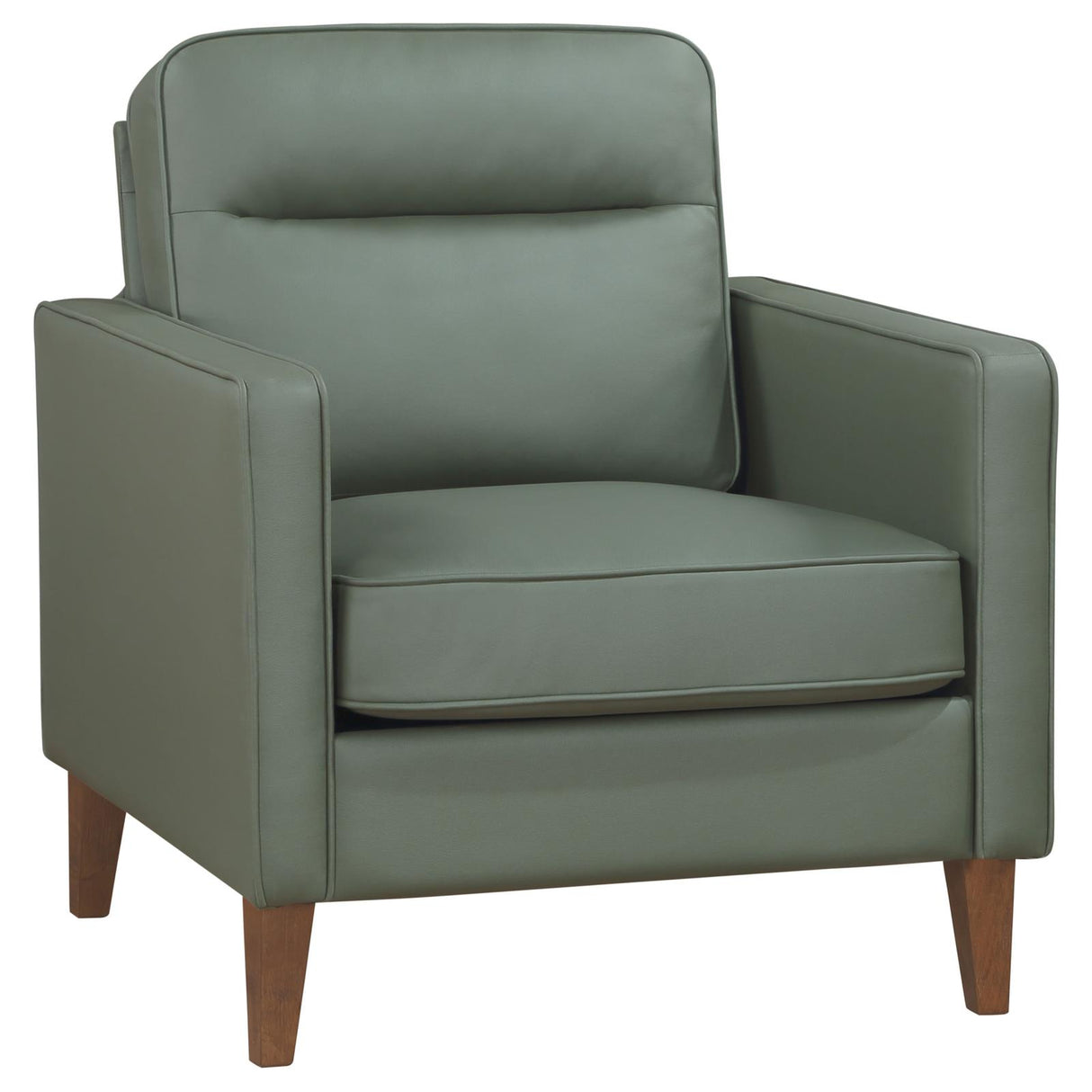 Jonah Green Upholstered Track Arm Accent Club Chair from Coaster - Luna Furniture