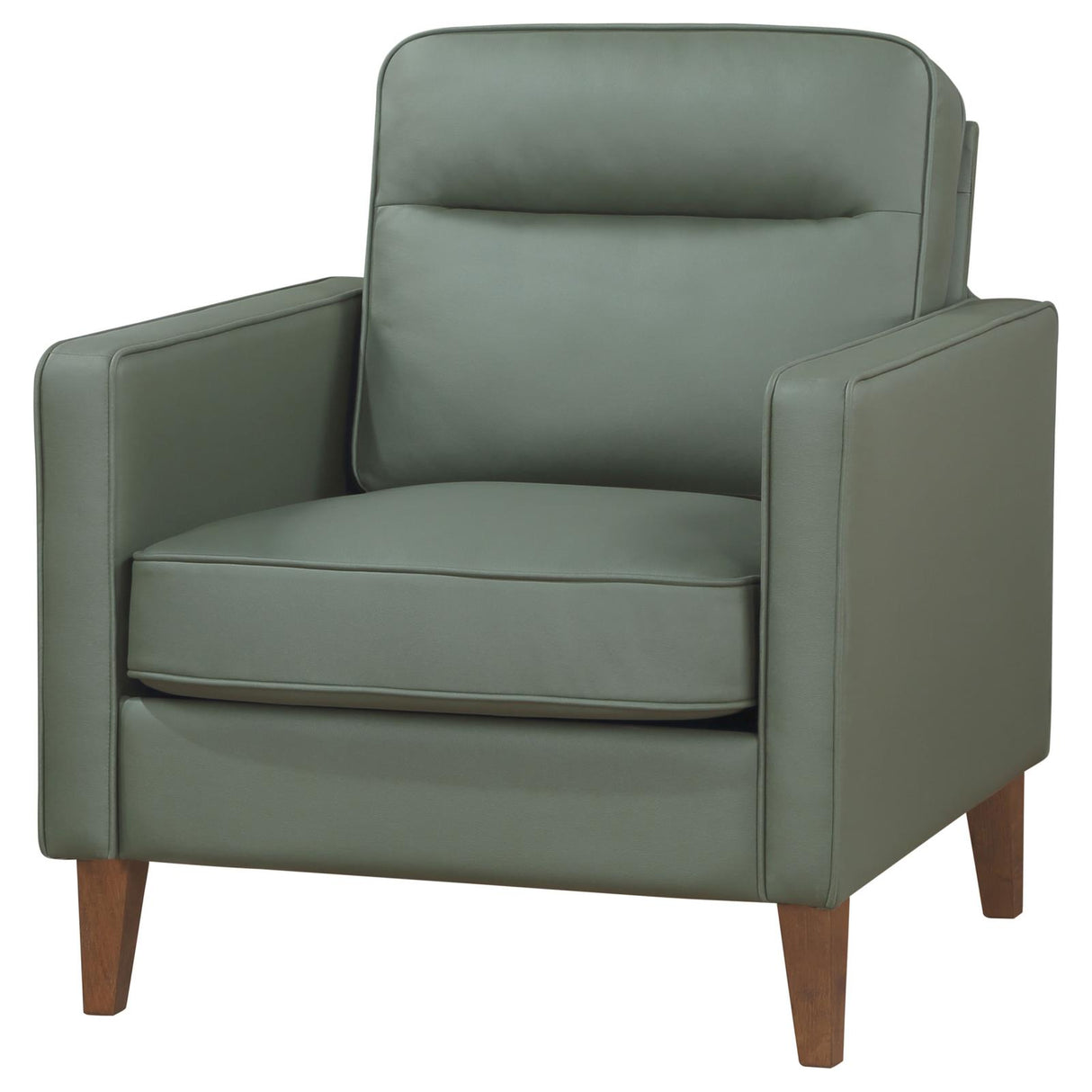 Jonah Green Upholstered Track Arm Accent Club Chair from Coaster - Luna Furniture