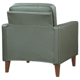 Jonah Green Upholstered Track Arm Accent Club Chair from Coaster - Luna Furniture