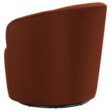 Joyce Sloped Arms Swivel Chair Burnt Orange - 905631 - Luna Furniture