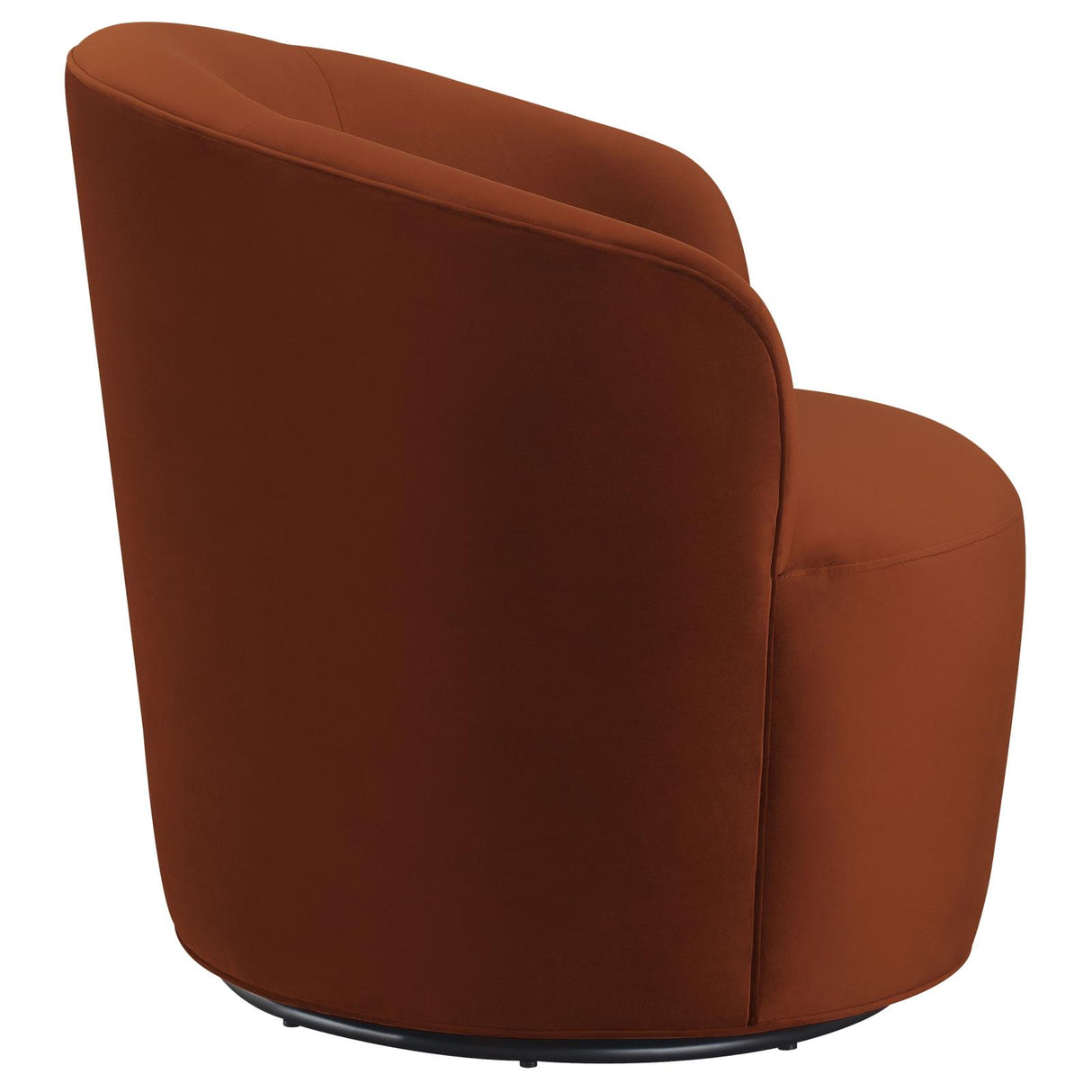 Joyce Sloped Arms Swivel Chair Burnt Orange - 905631 - Luna Furniture