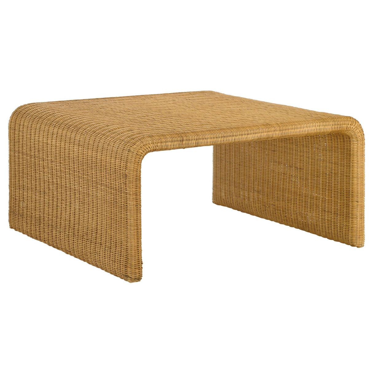 Juanita Natural Square Rattan Coffee Table from Coaster - Luna Furniture