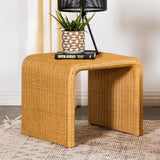 Juanita Square Rattan End Table Natural from Coaster - Luna Furniture