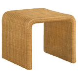 Juanita Square Rattan End Table Natural from Coaster - Luna Furniture