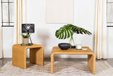 Juanita Square Rattan End Table Natural from Coaster - Luna Furniture