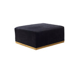 Juliana Black Velvet 4-Piece Sectional - JULIANABLACK-SEC4 - Luna Furniture