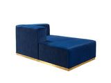 Juliana Blue Velvet 4-Piece Sectional - JULIANABLUE-SEC4 - Luna Furniture