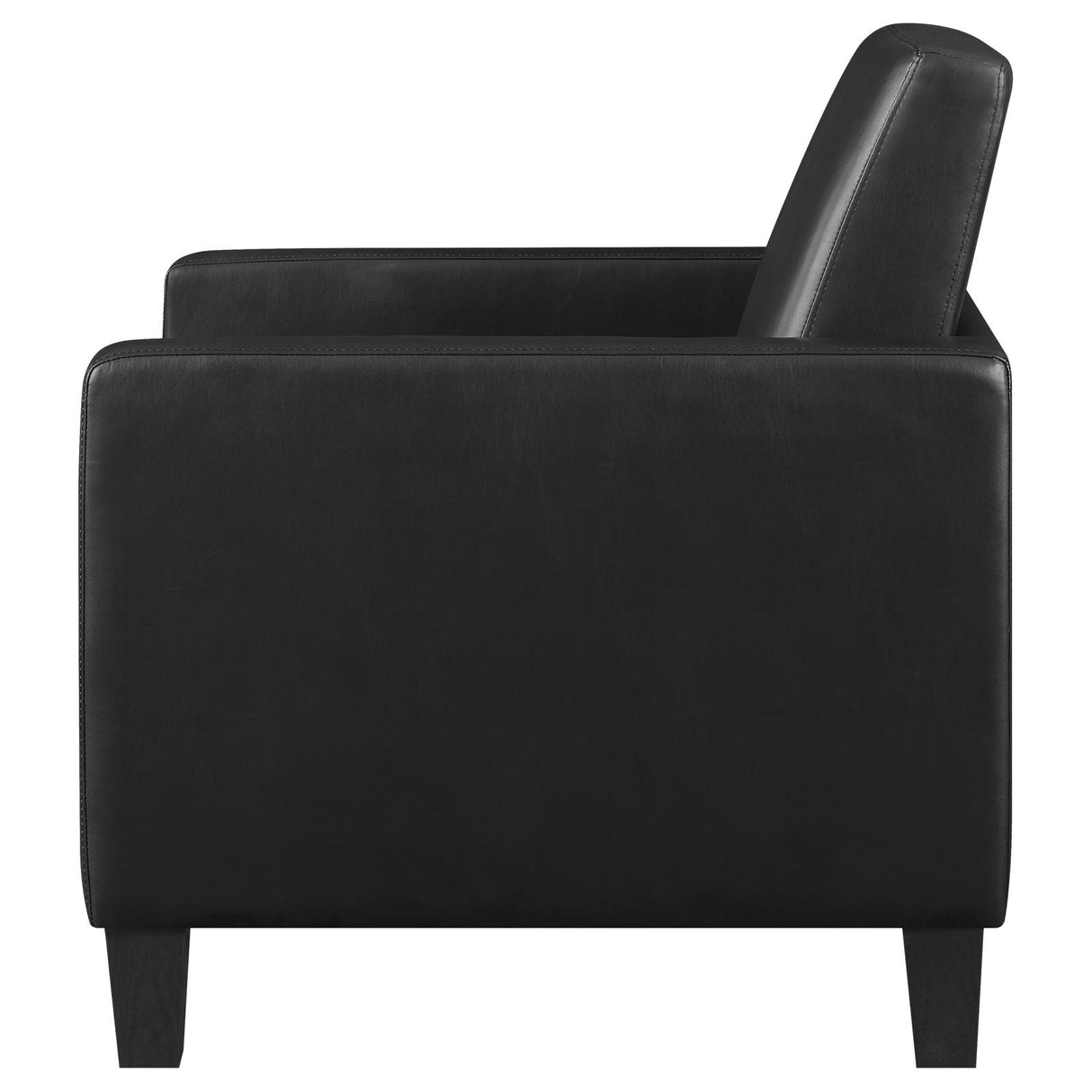 Julio Black Upholstered Accent Chair with Track Arms from Coaster - Luna Furniture