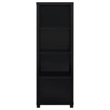 Jupiter 3-shelf Media Tower Bookcase with Storage Cabinet Black from Coaster - Luna Furniture